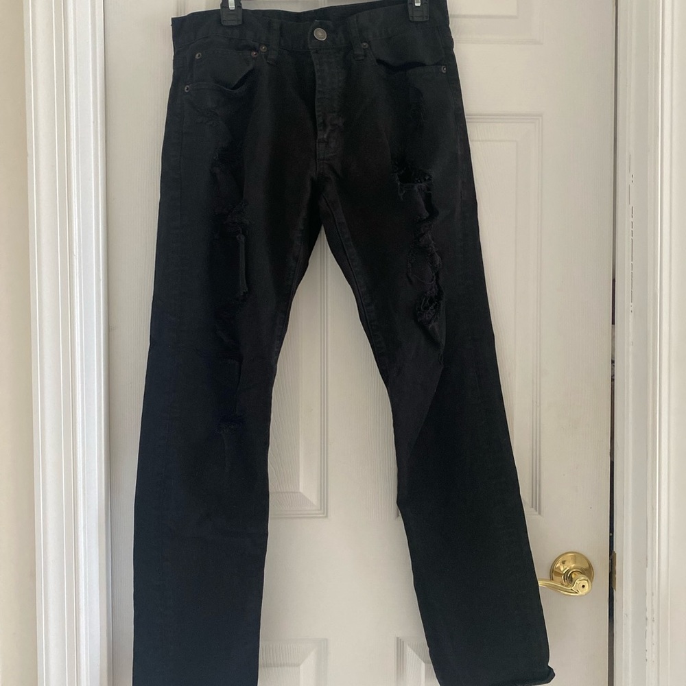 American Eagle core flex distressed men’s jeans black 31 X 32